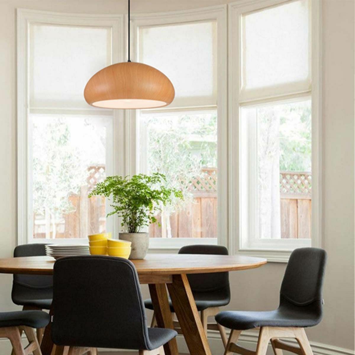 Ligna Dome Timber Style Pendant