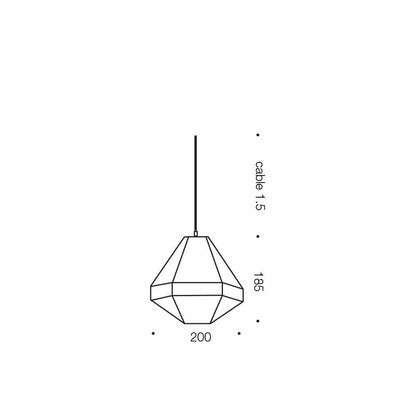 Magnus Small Metal Cage Industrial Pendant Light