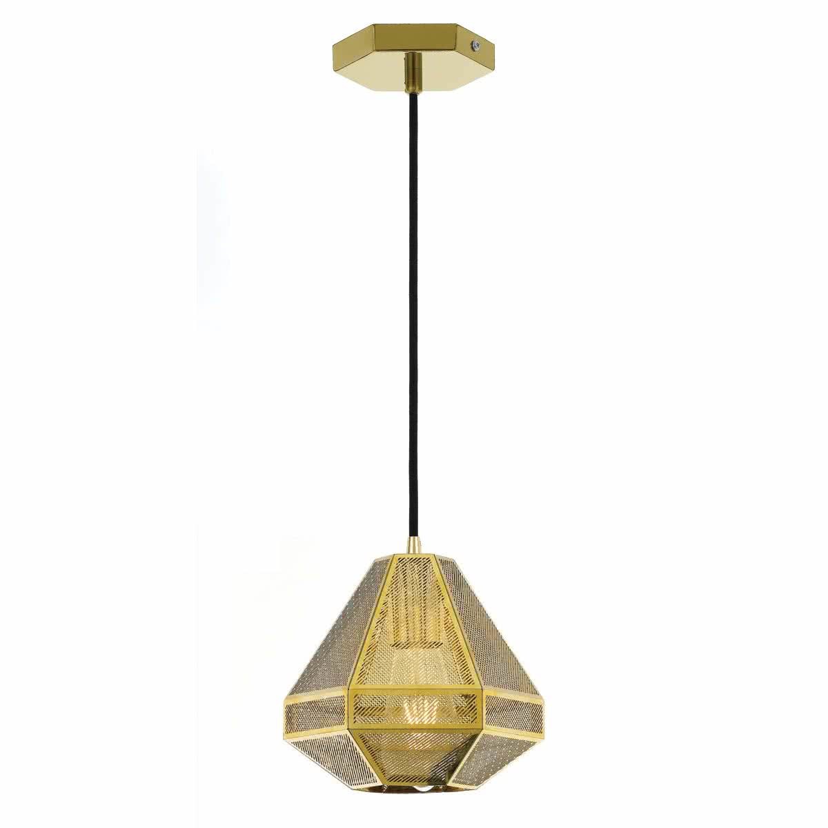 Magnus Small Metal Cage Industrial Pendant Light