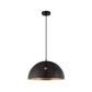 Marrakesh Pendant Black With Gold Interior