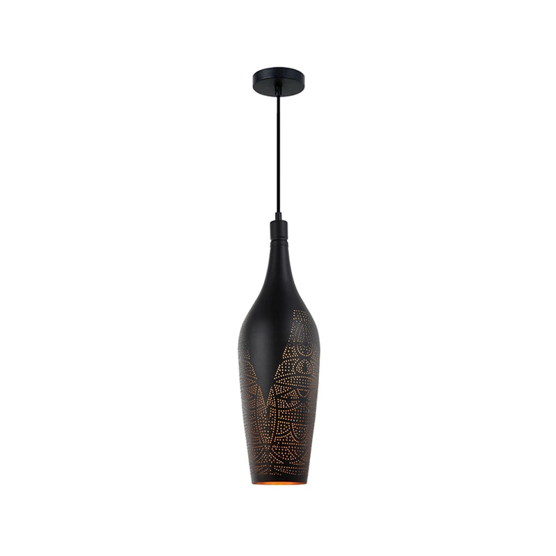 Marrakesh Pendant Black With Gold Interior