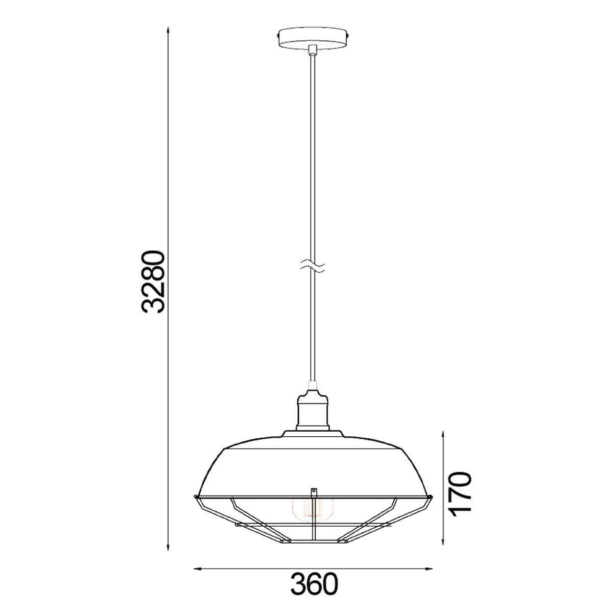 Matrix Iron Cage Pendant Light