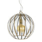 Medina 40 Antique Brass Sphere Pendant Light