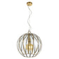Medina 40 Antique Brass Sphere Pendant Light