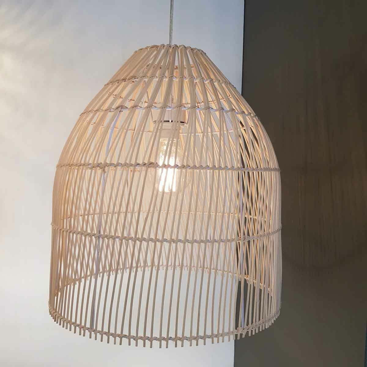 Sawyer Boho Rattan Pendant Light