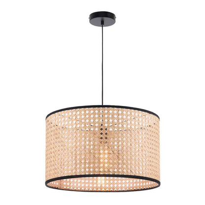 Tia Large Natural Woven Rattan Pendant Light