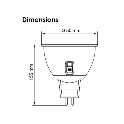 Mr16 5w LED Globe Tri Colour