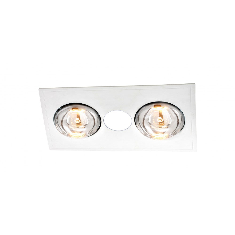 Myka 2 Bathroom '3 In 1' Heat, LED Light and Exhaust Fan White