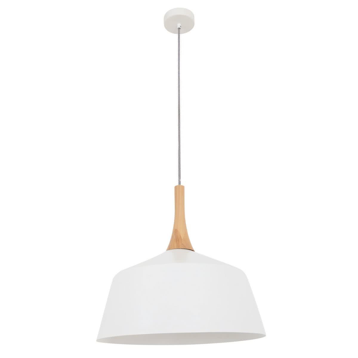 Nordic Metal and Oak Medium Pendant Light