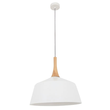 Nordic Metal and Oak Medium Pendant Light