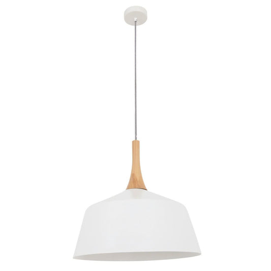 Nordic Metal and Oak Medium Pendant Light