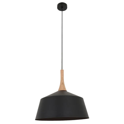 Nordic Metal and Oak Medium Pendant Light