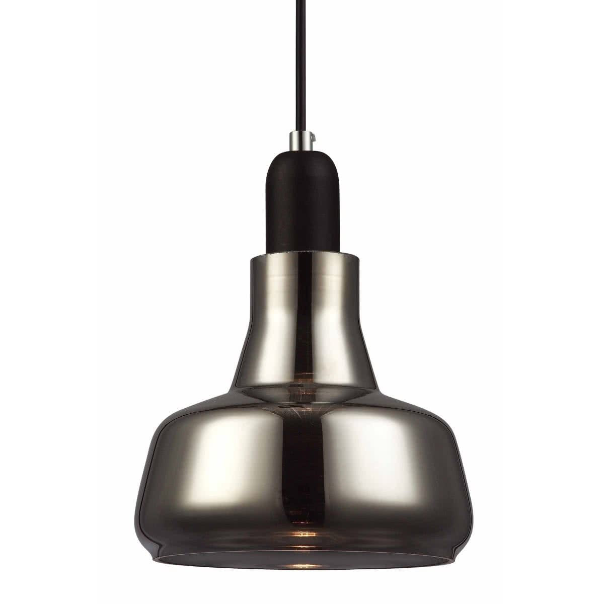 Penola Black Smoke Dome Pendant Light