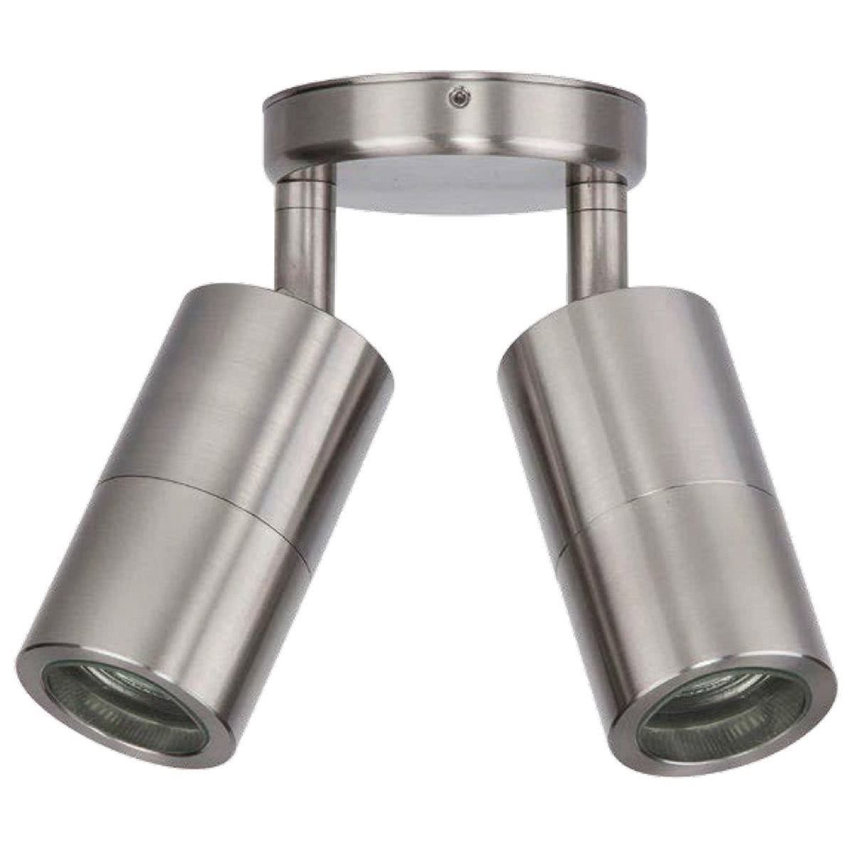 Double Adjustable Outdoor Wall Pillar Light