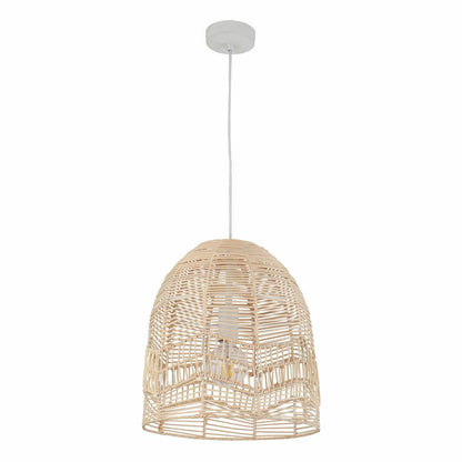Rota Natural Rattan Ellipse Pendant Light