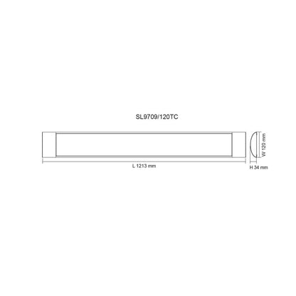 Blade 45w LED Tri Colour Low Profile 1200mm Batten Light