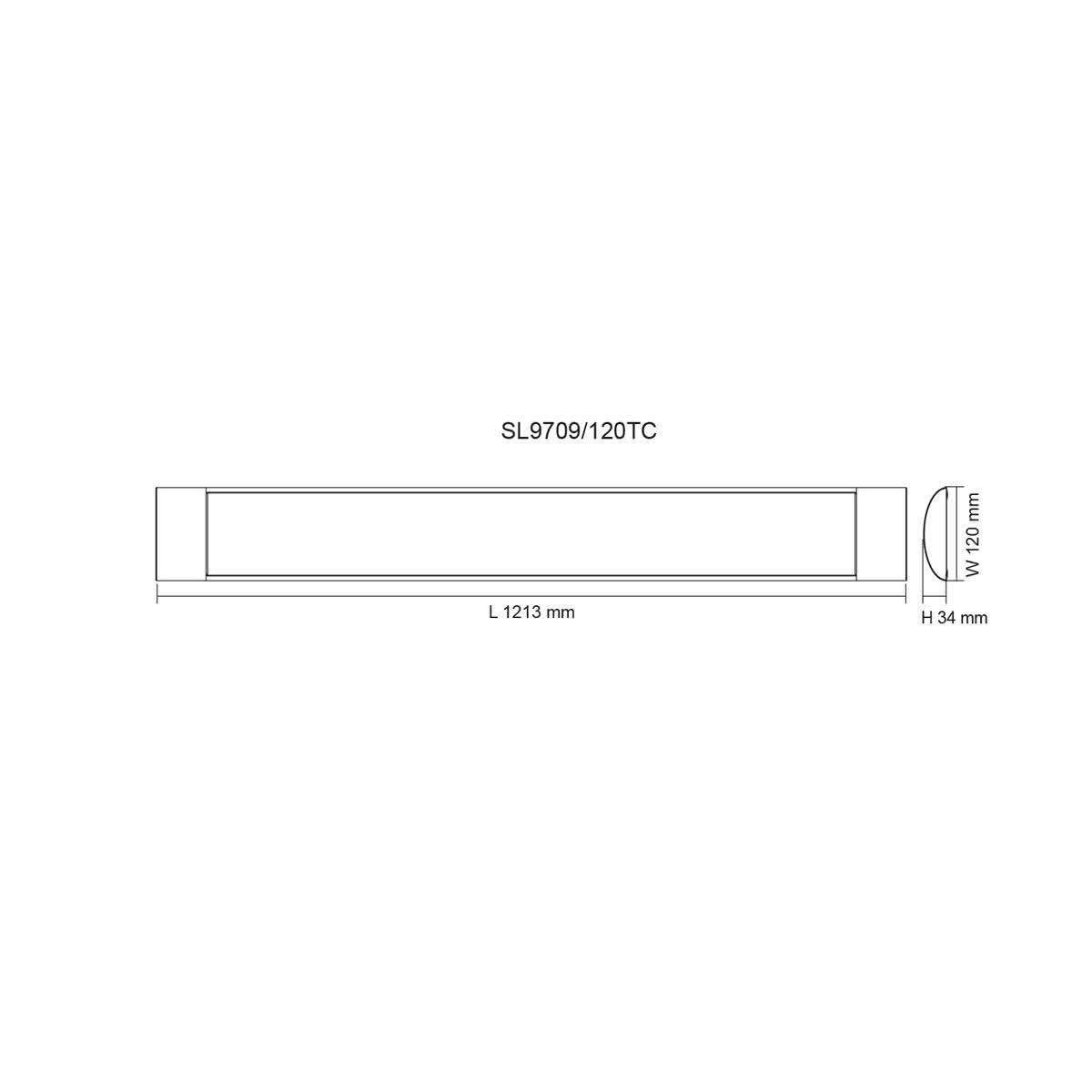 Blade 45w LED Tri Colour Low Profile 1200mm Batten Light