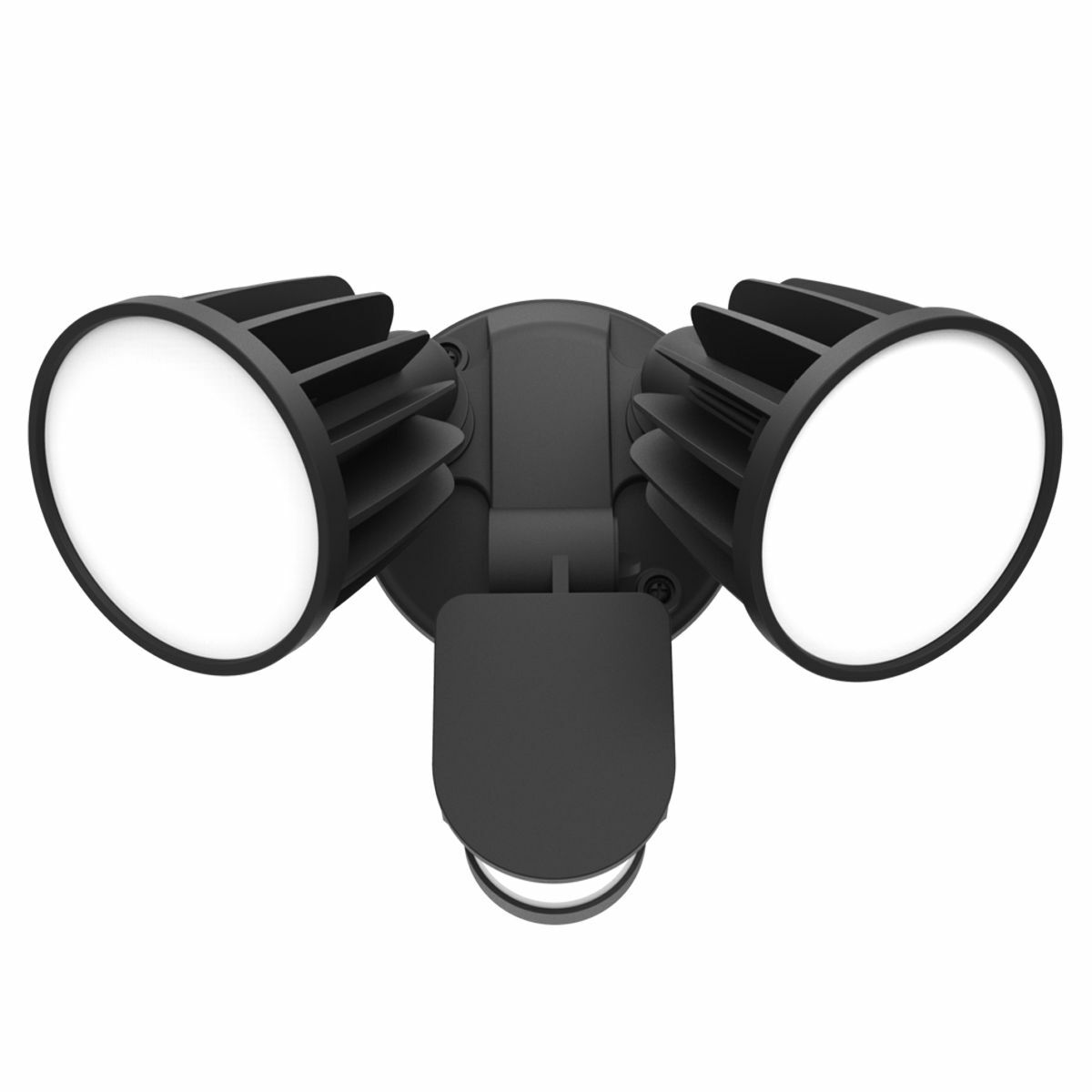 Stargem Iii 30w LED Tri Colour Twin Head Outdoor Spotlight With Motion Sensor