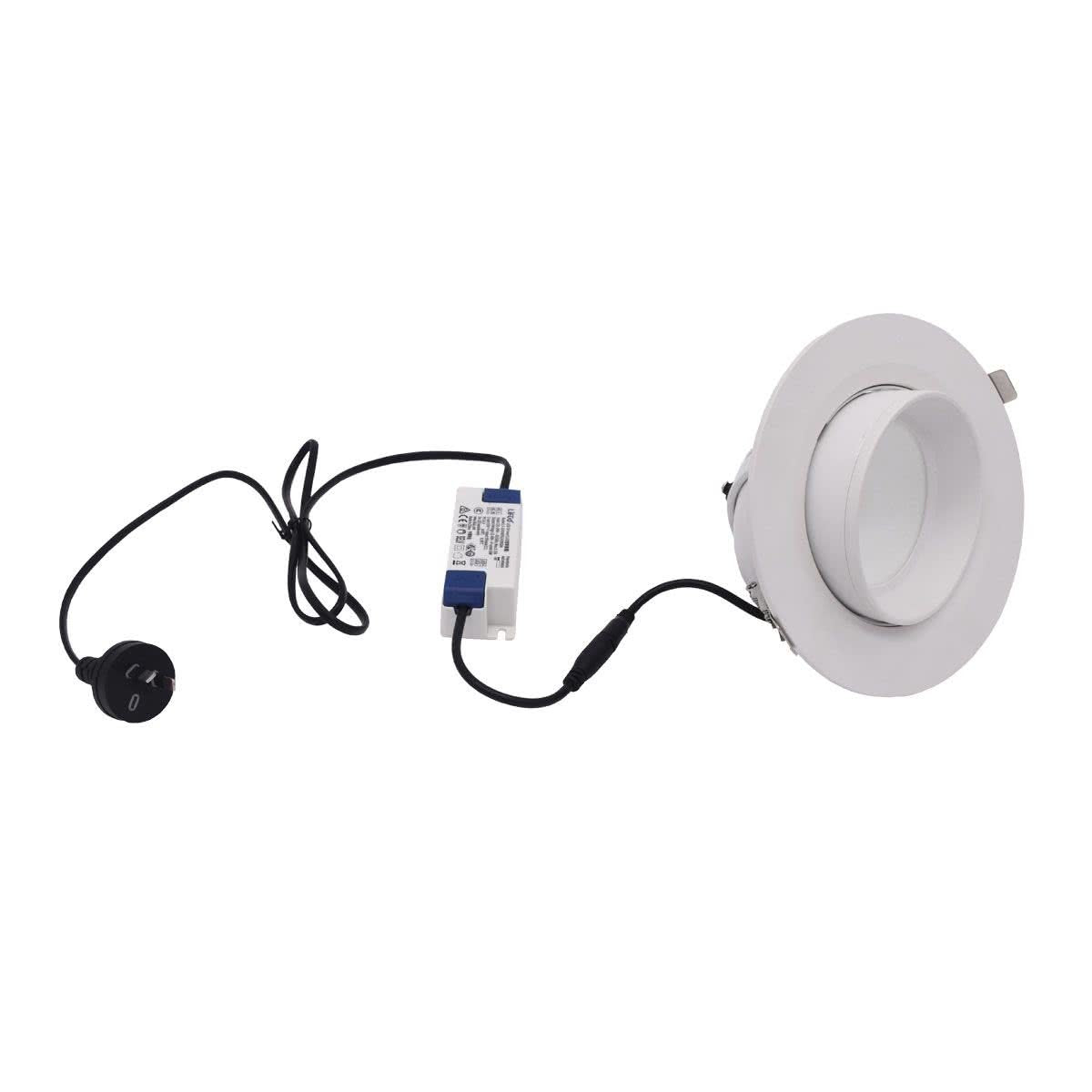 38w LED Tri Colour Adjustable Scoop Downlight