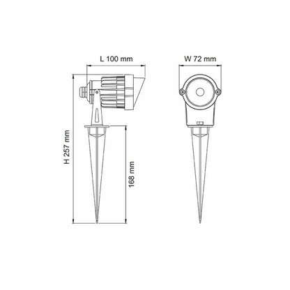Sl7266 6w LED Garden Spike Light
