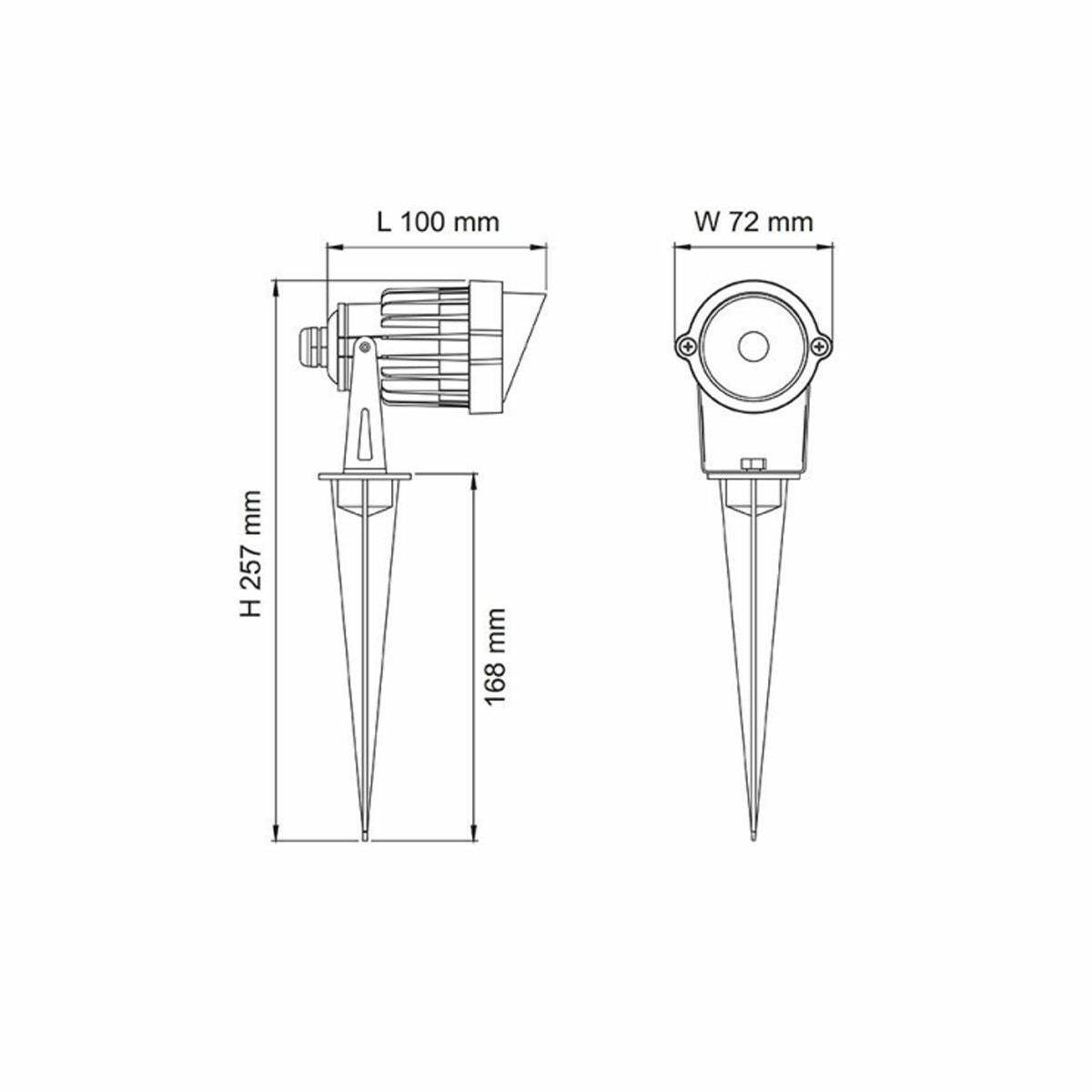 Sl7266 6w LED Garden Spike Light