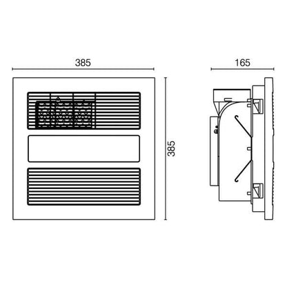 Solace 4 In 1 Bathroom Mate Heater Exhaust Fan Light