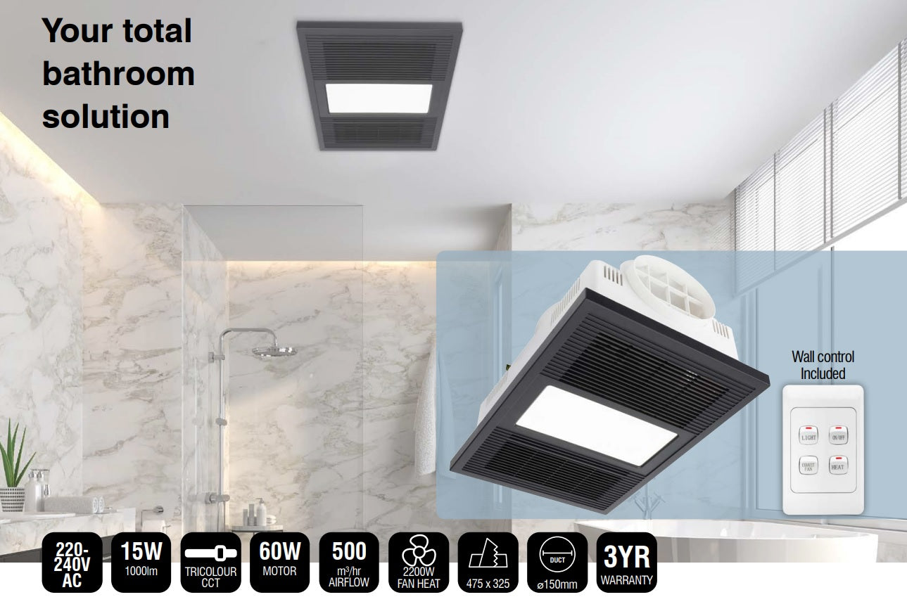 Solace Xl 4 In 1 Bathroom Mate Heater Exhaust Fan Light