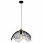 Spiaggia Iron Dome Wavy Edge Pendant Light