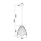 Spiaggia Iron Cone Wavy Edge Pendant Light