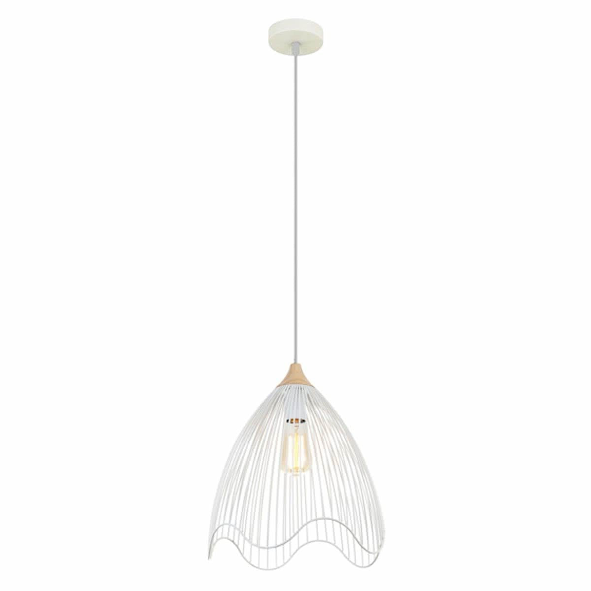 Spiaggia Iron Cone Wavy Edge Pendant Light