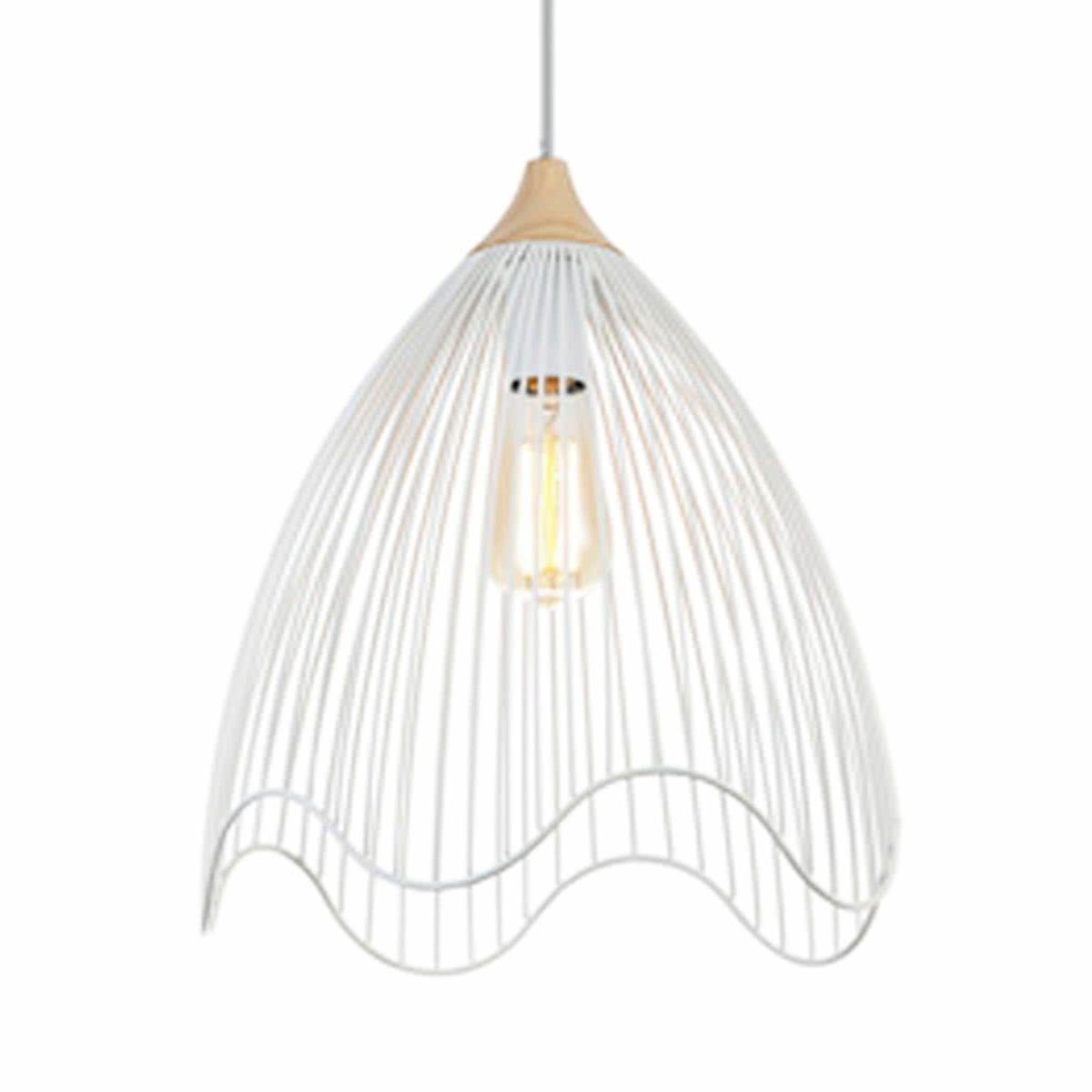 Spiaggia Iron Cone Wavy Edge Pendant Light