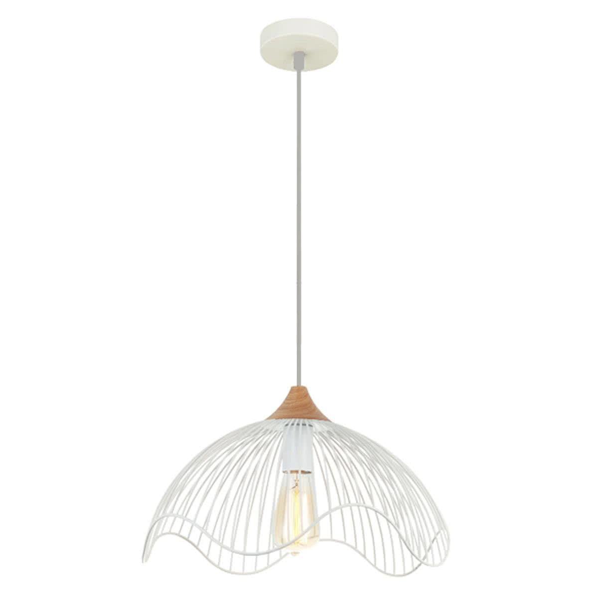 Spiaggia Iron Dome Wavy Edge Pendant Light