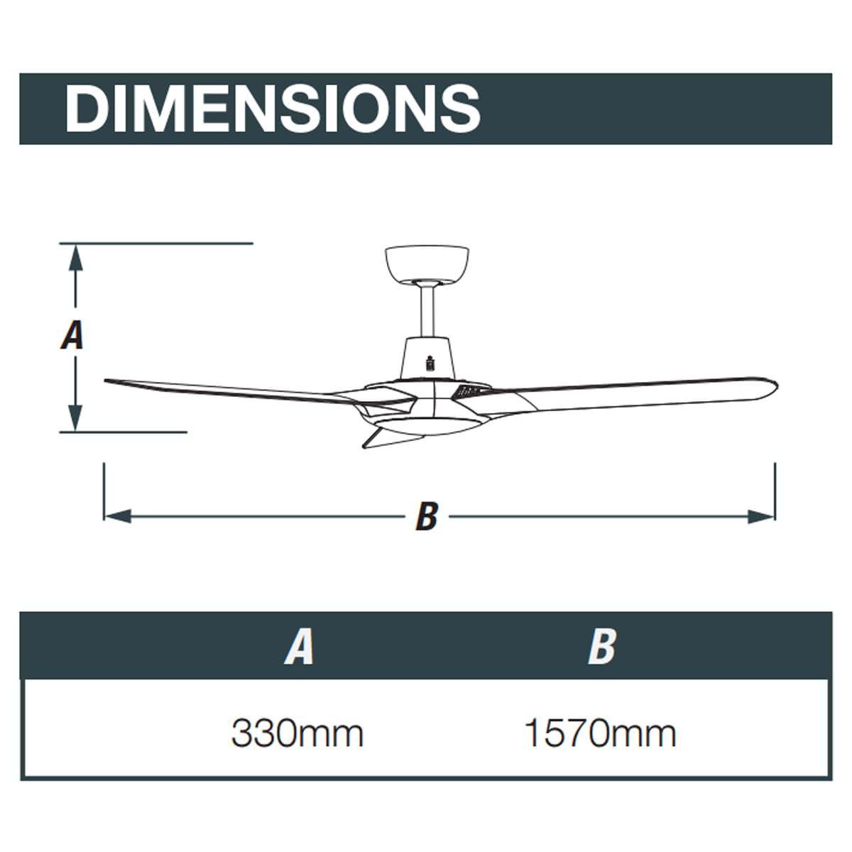 Spyda 62" Ceiling Fan