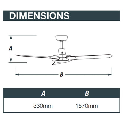 Spyda 62" Ceiling Fan