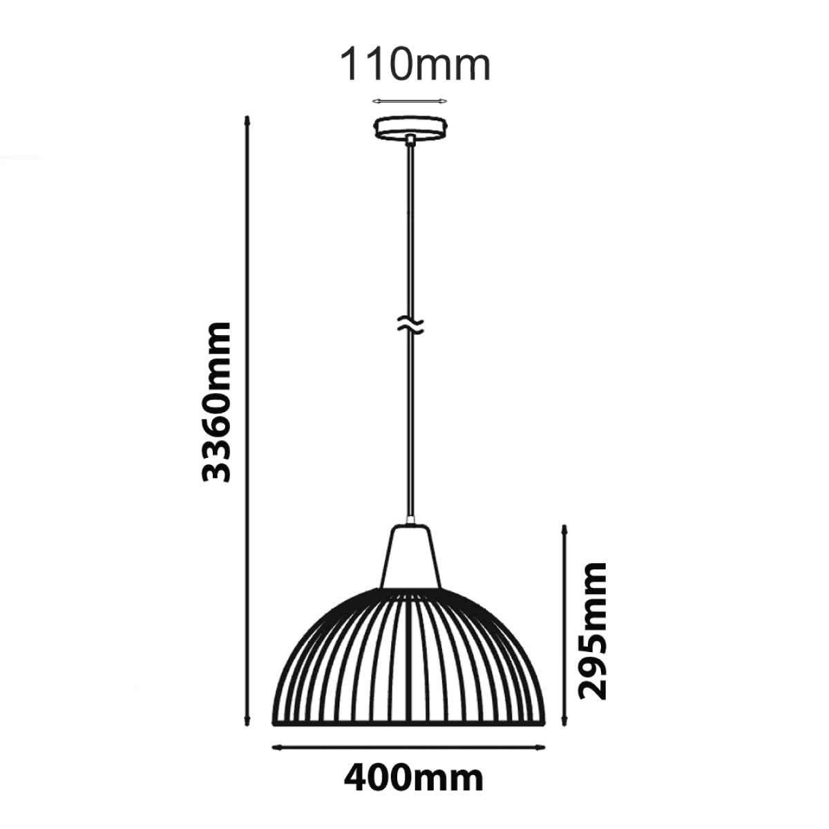 Strand Cage Dome Pendant Light