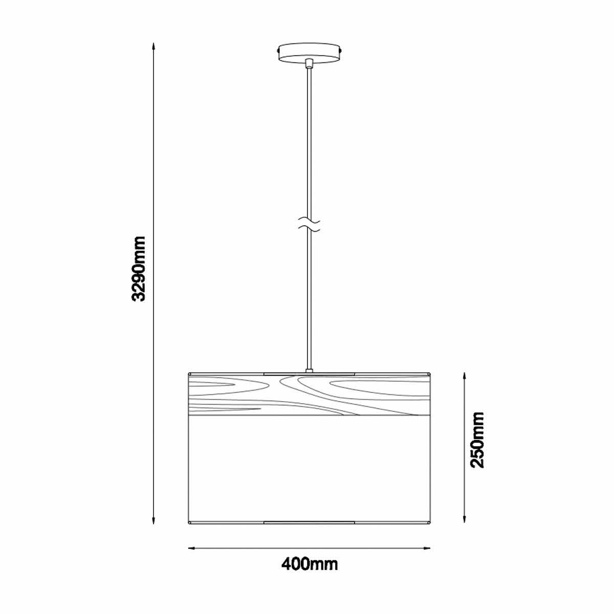 Tambura Large Blonde Wood Pendant Light