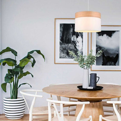 Tambura Medium Blonde Wood Pendant Light