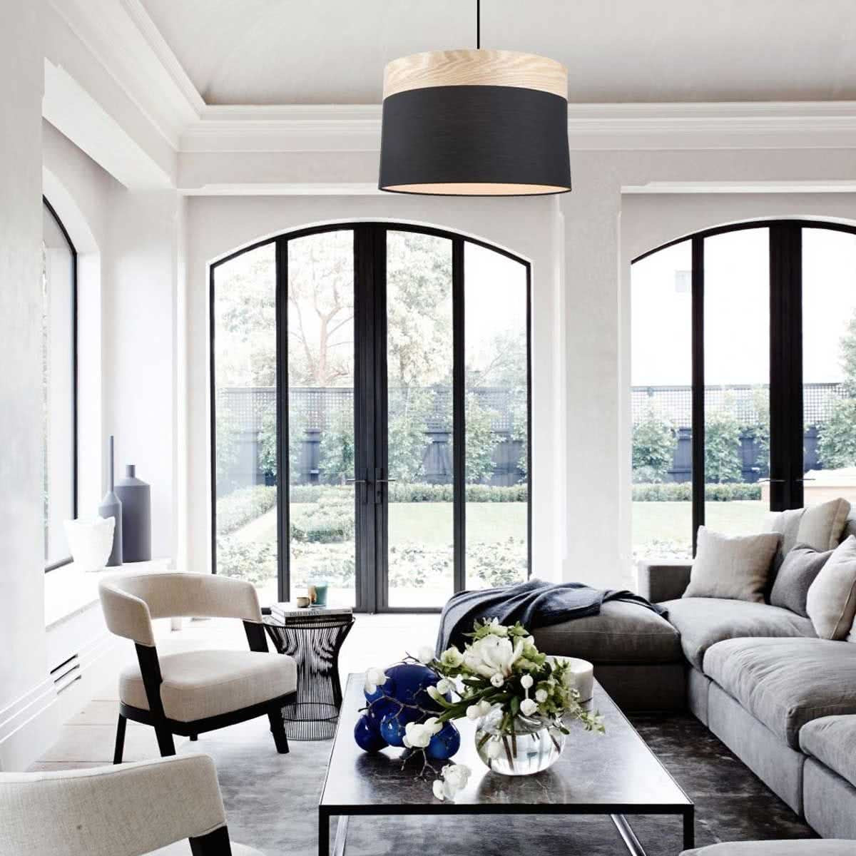 Tambura Large Blonde Wood Pendant Light