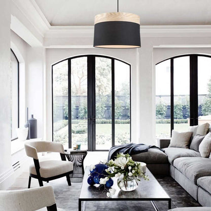 Tambura Large Blonde Wood Pendant Light