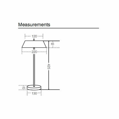 Allure 7w LED Metal Touch Table Lamp
