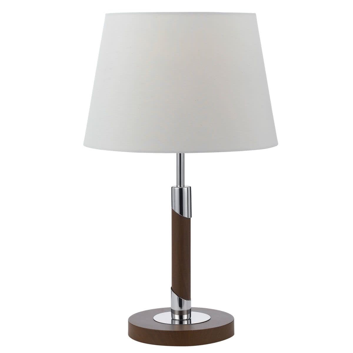 Belmore Chrome & Timber Table Lamp