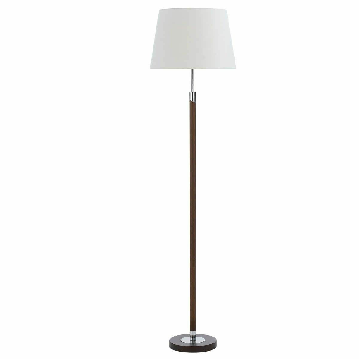 Belmore Chrome & Timber Floor Lamp