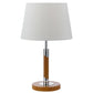 Belmore Chrome & Timber Table Lamp