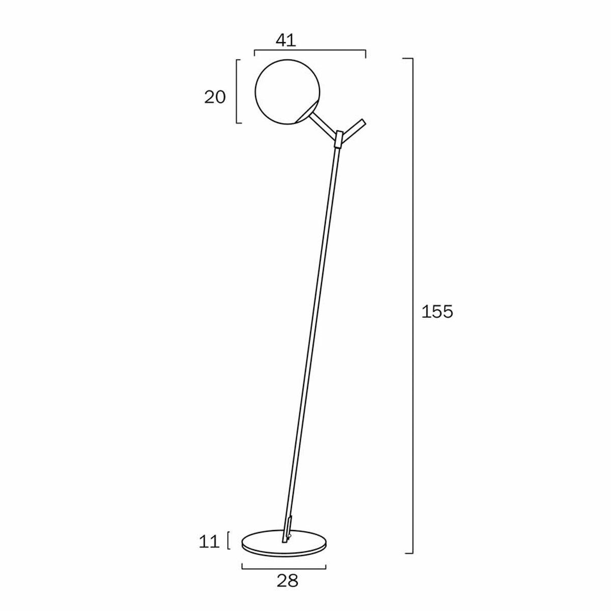 Ohh Opal Sphere Floor Lamp