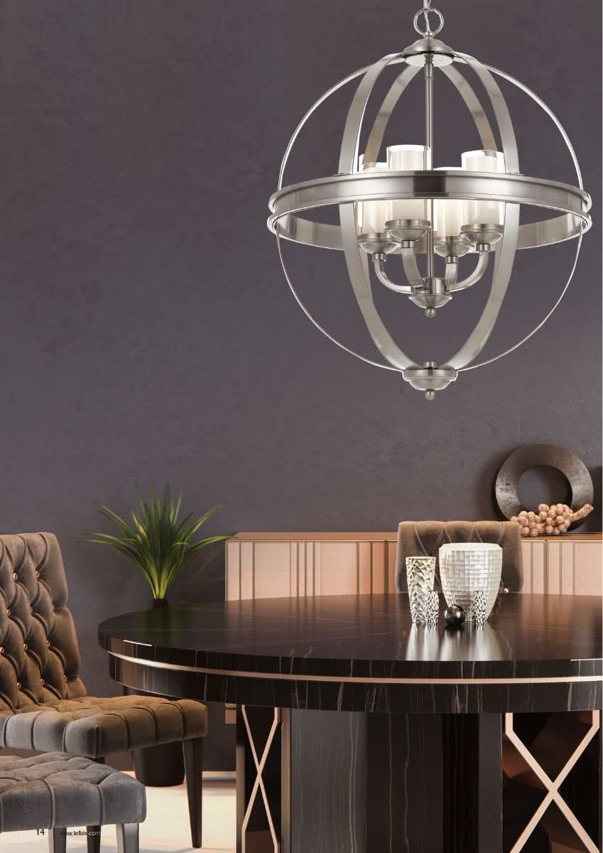 Bodum 4 Light Metal Spherical Pendant