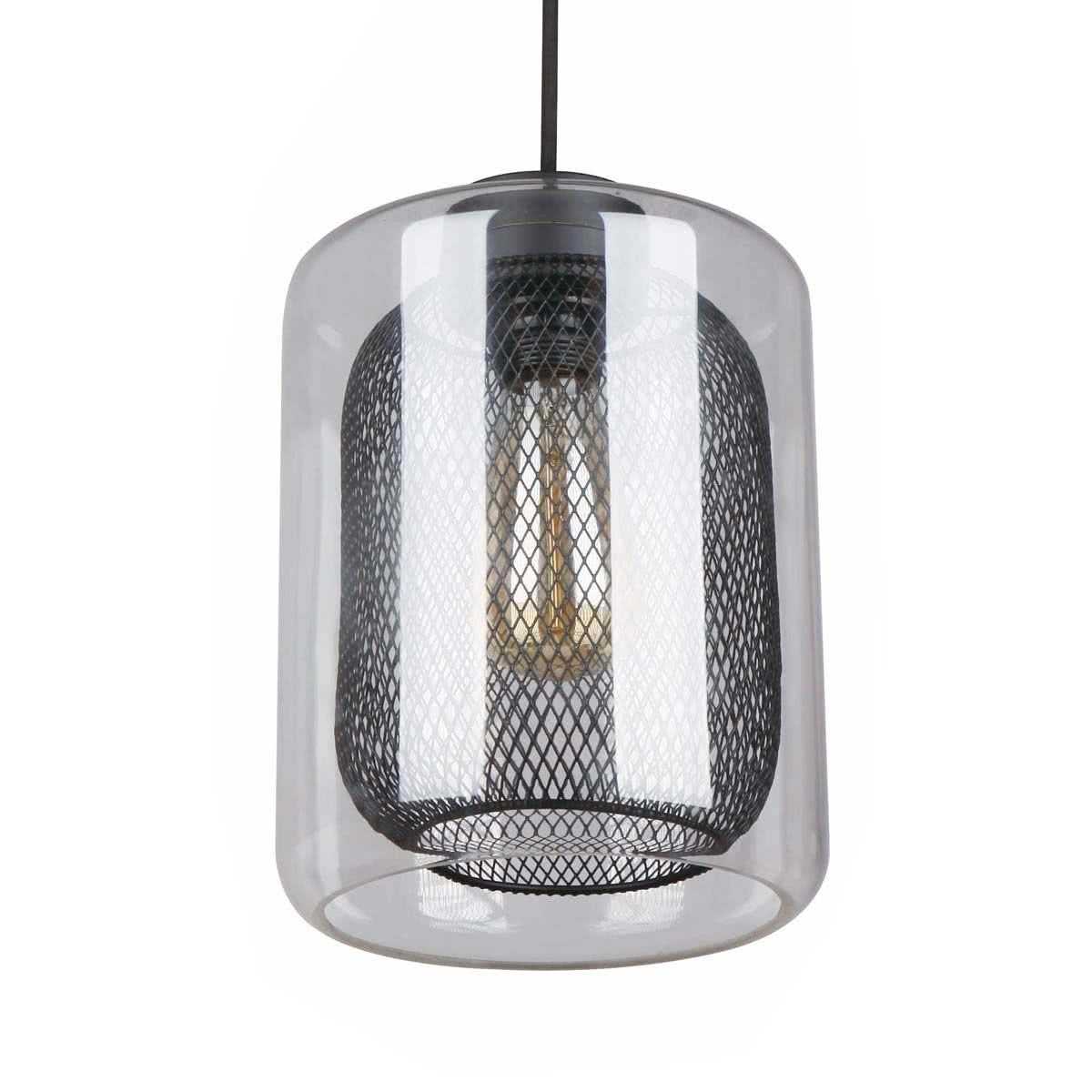 Tono Mesh Internal & Clear Glass Pendant Light