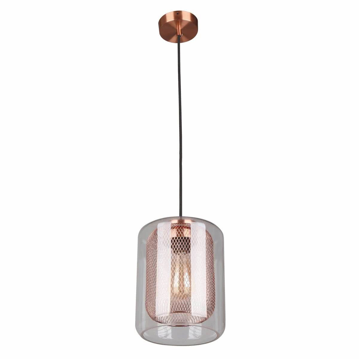 Tono Mesh Internal & Clear Glass Pendant Light