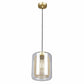 Tono Mesh Internal & Clear Glass Pendant Light