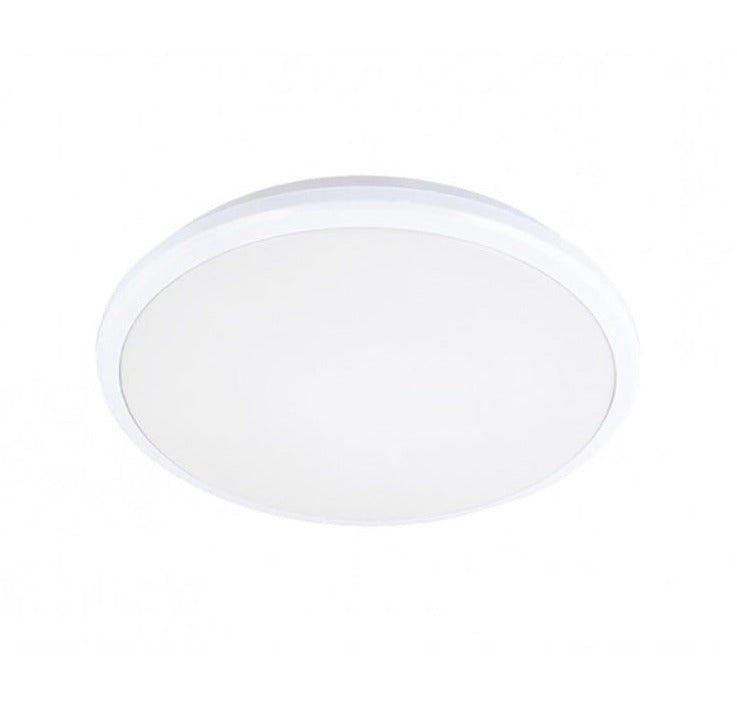 Tora LED Round Oyster Light Step Dimmable Tri Cct