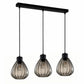 Tulip Ribbed Wine Glass Linear Pendant Light